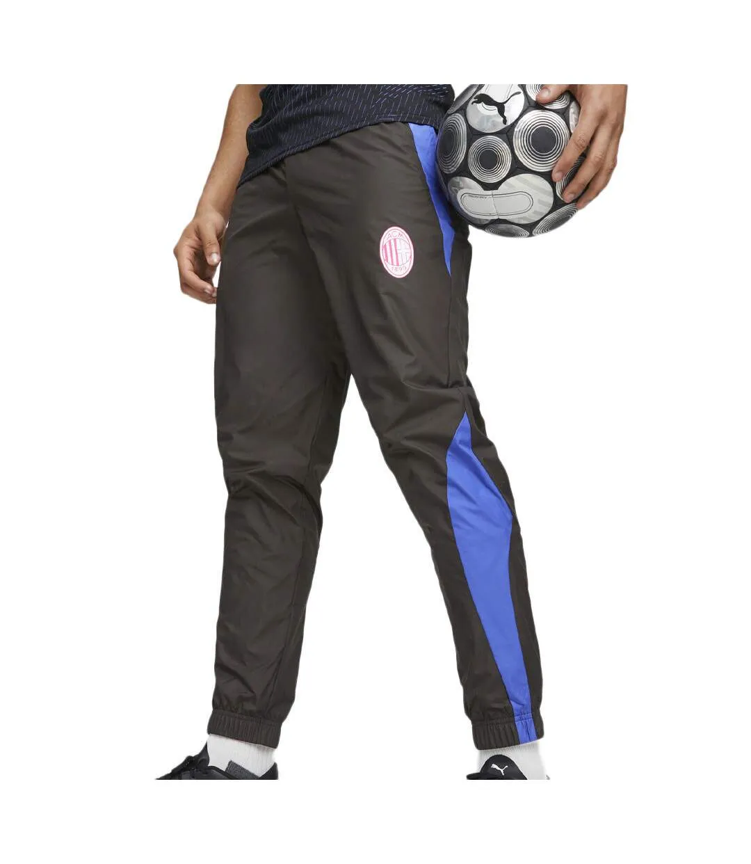 AC MILAN Jogging Noir/Bleu Homme Puma Prématch
