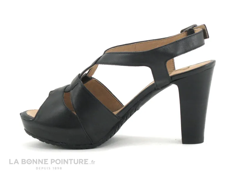 Achat chaussures MamZelle Femme Sandale et Nu-pieds, vente MamZelle TOPTEN Noir CSGF368 - Sandale talon haut