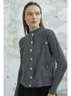 Anthracite - Knit Cardigan