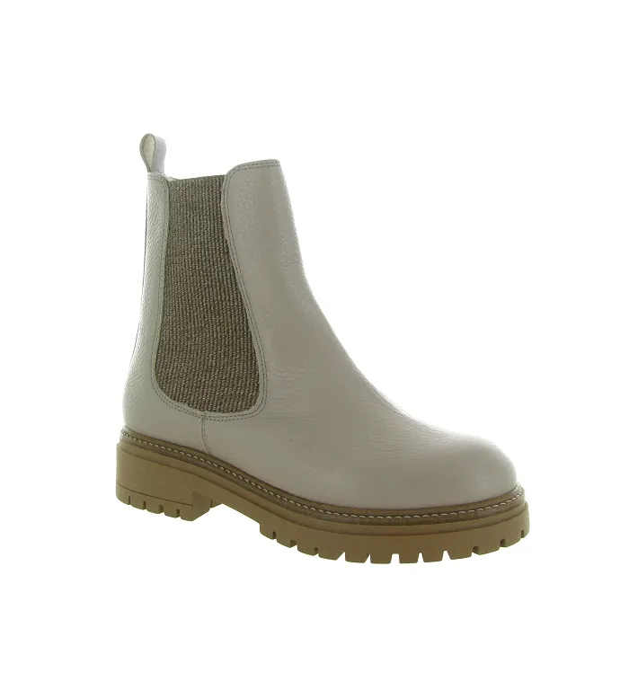 apres ski bottes fourrees - Bottine chaude - femme - Cuir - Argent - Armando