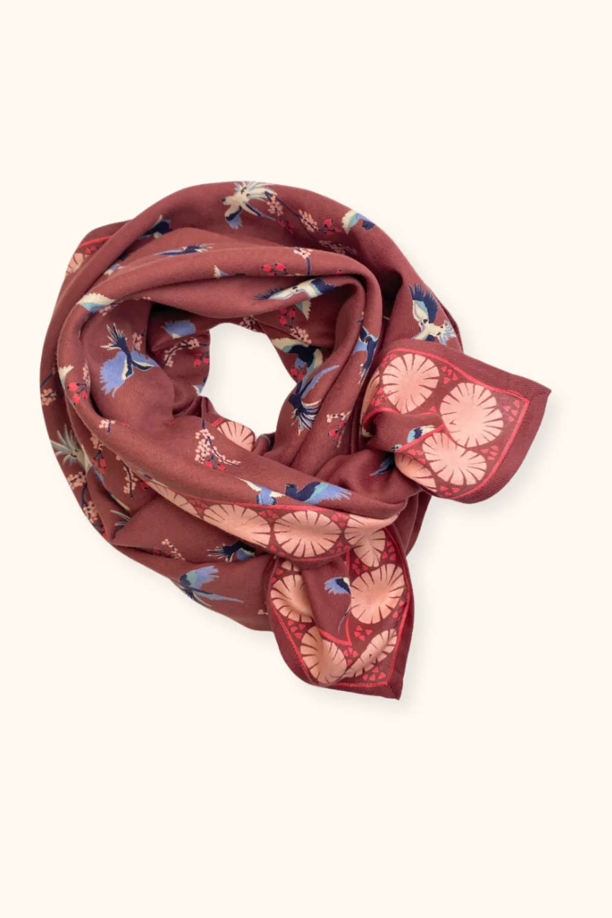 Big Foulard Latika "Cerisier"