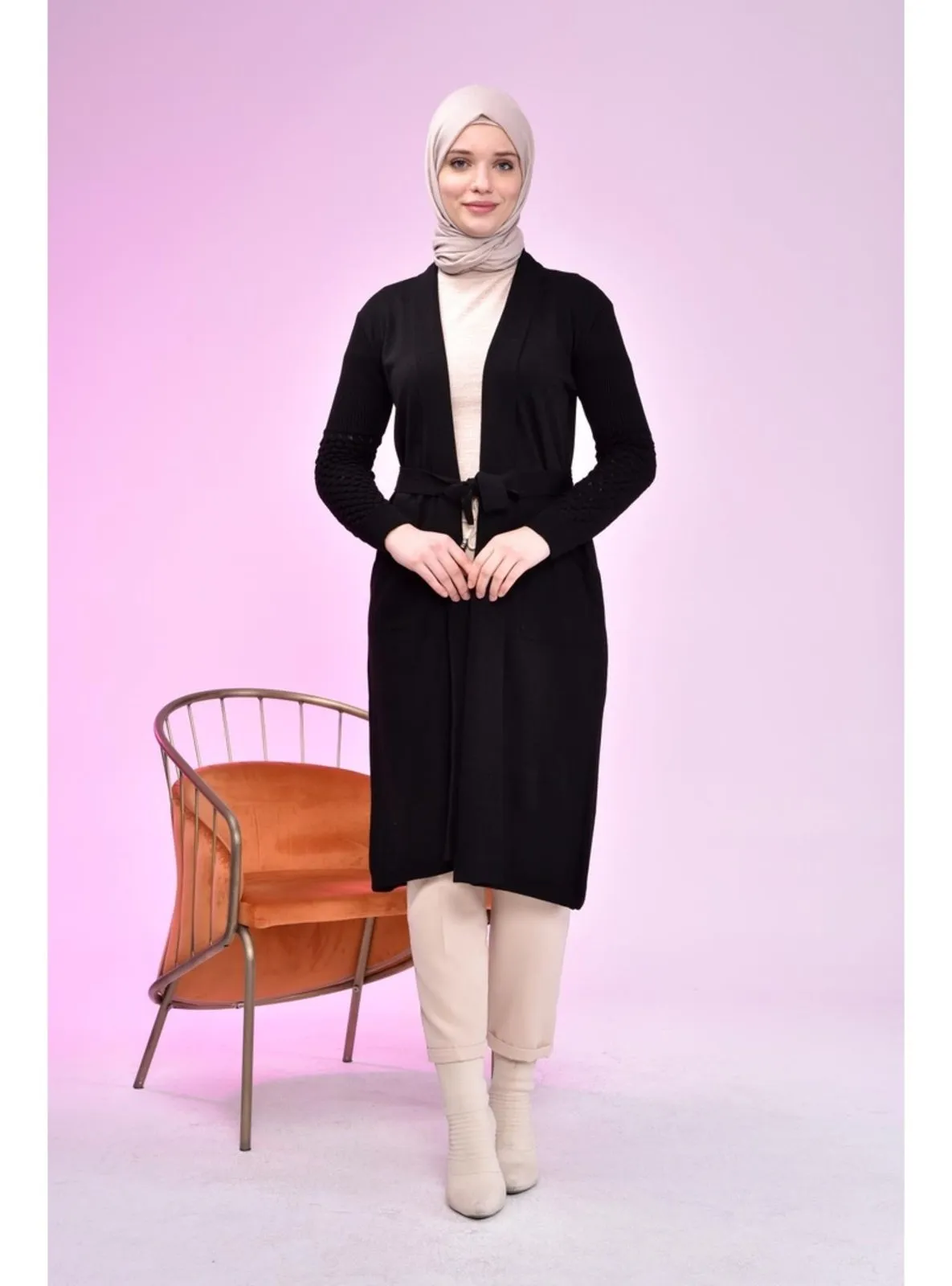 Black - Plus Size Cardigan