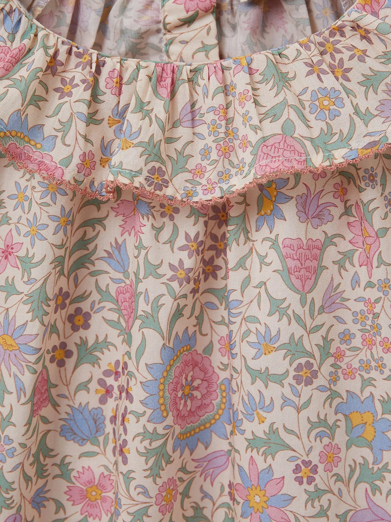 Blouse Fille - Tissu Liberty Alicia Chintz