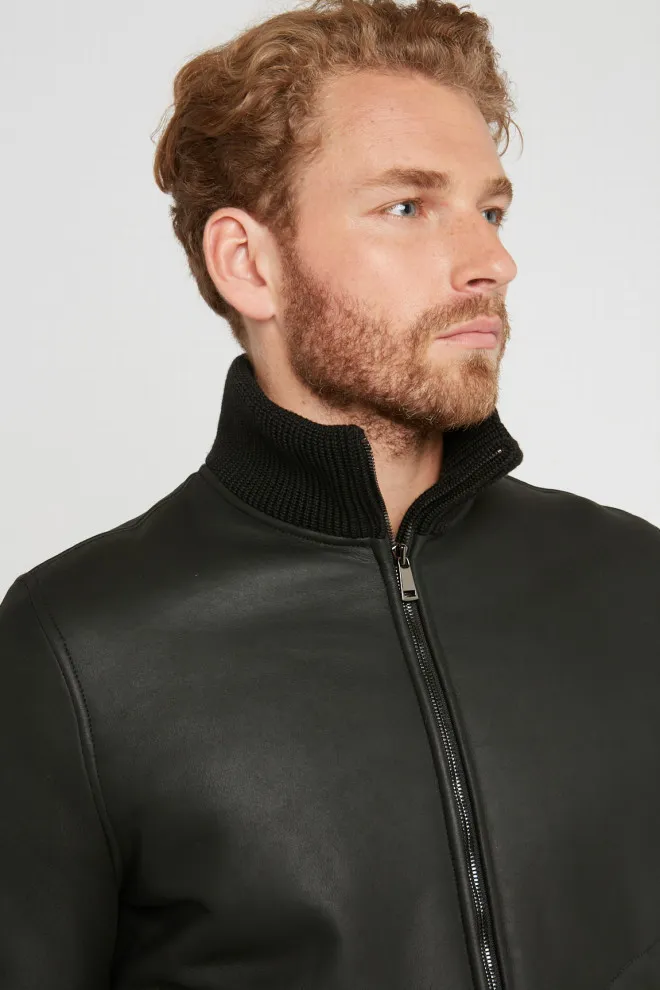 blouson double face agneau