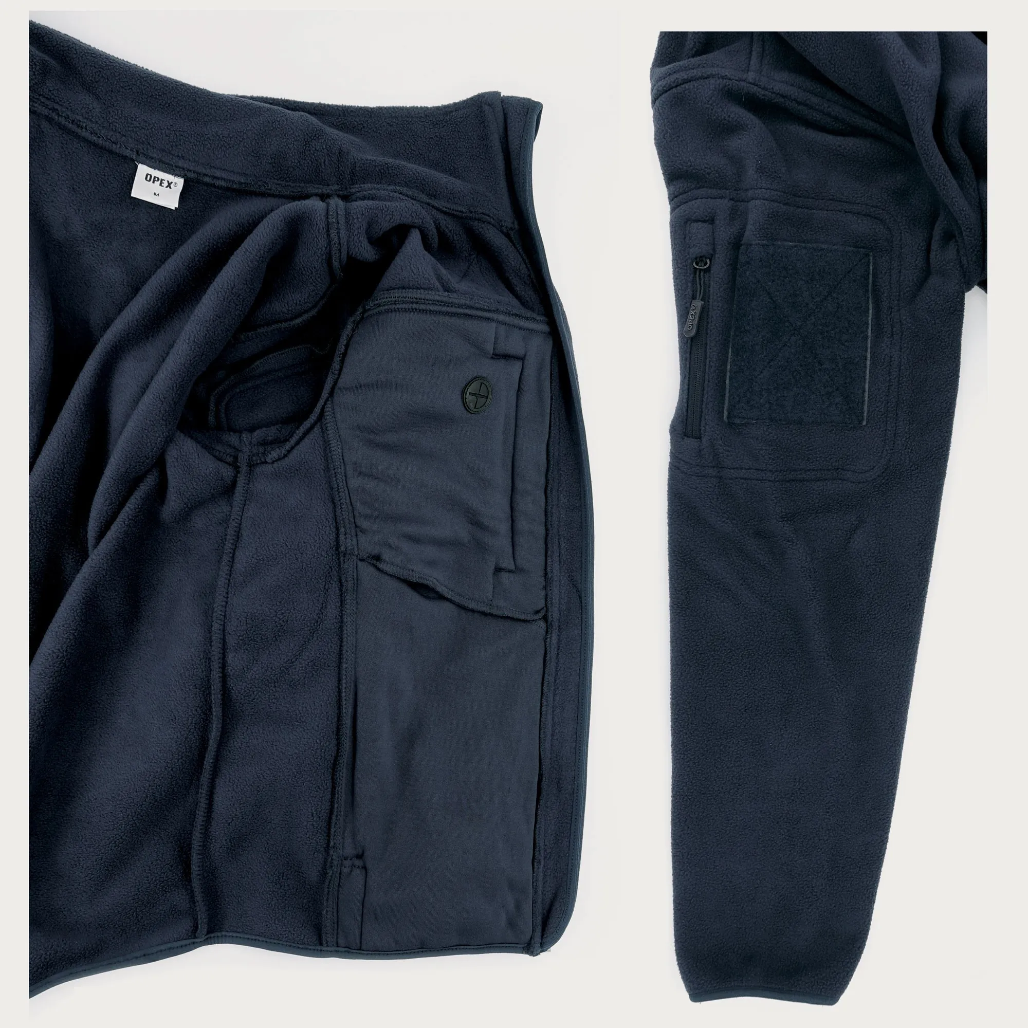 BLOUSON POLAIRE BLEU MARINE FITTE