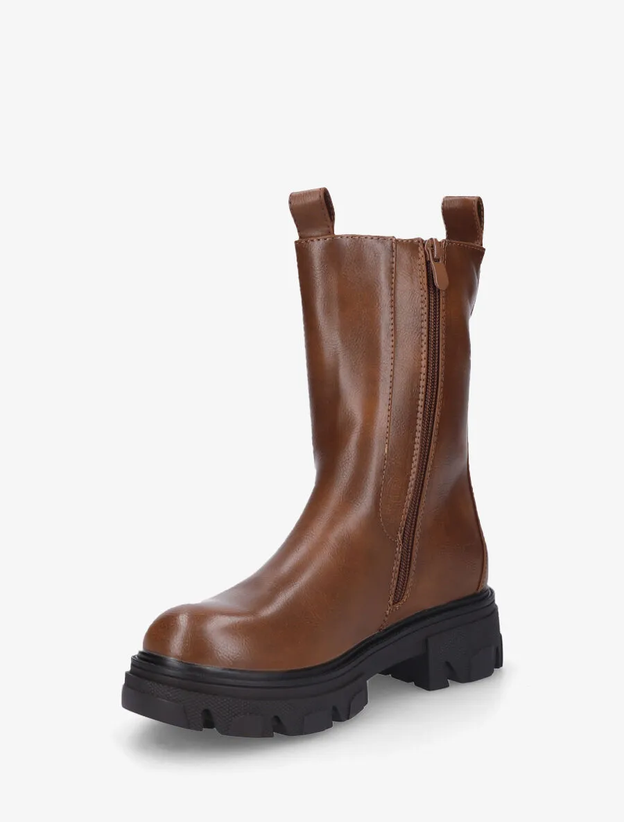 Bottines montantes élastiquées