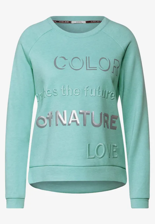 CECIL Sweat-shirt avec wording 