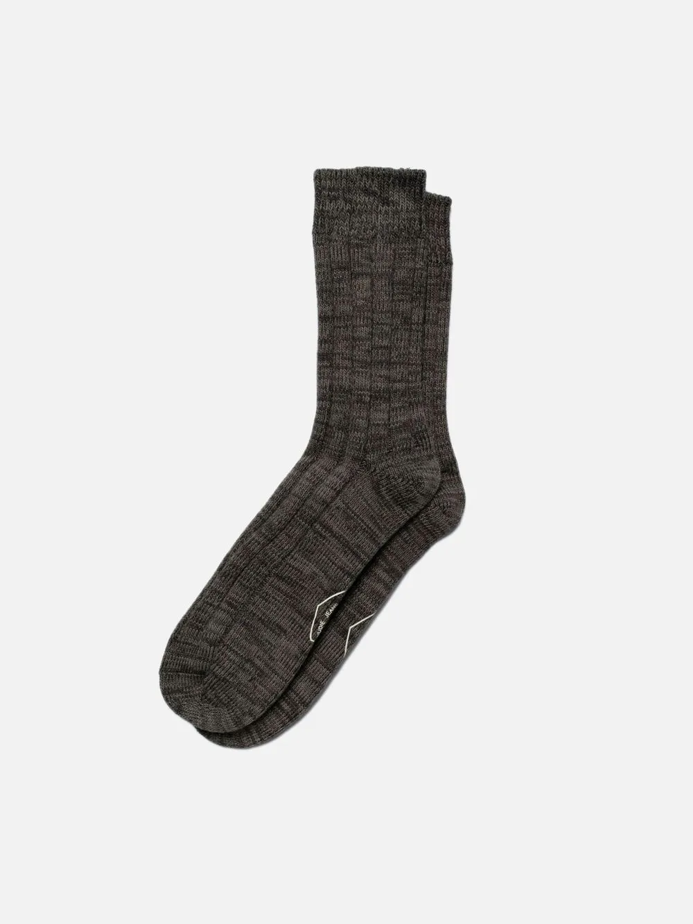 Chaussettes en coton bio | gris "men rib socks antracite" homme