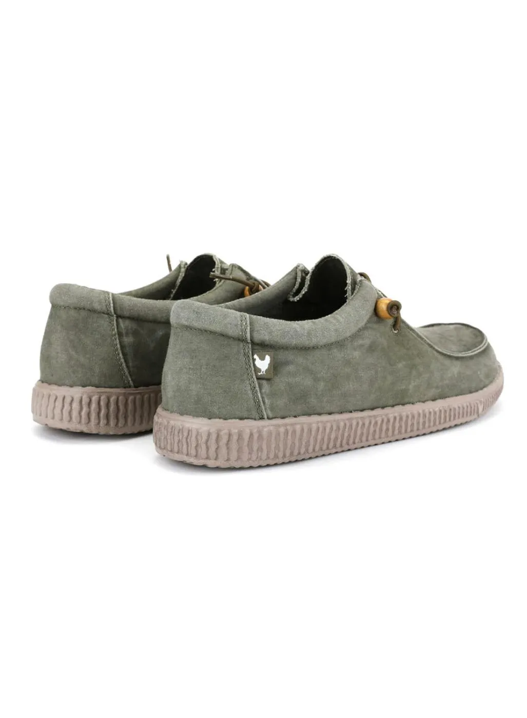 Chaussures Walkin Pitas Wallabi lavées vertes pour hommes