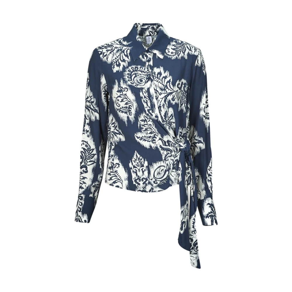 Chemise Bleue Tapestry Prints Style