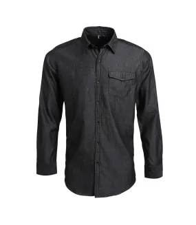 Chemise homme denim noir Premier