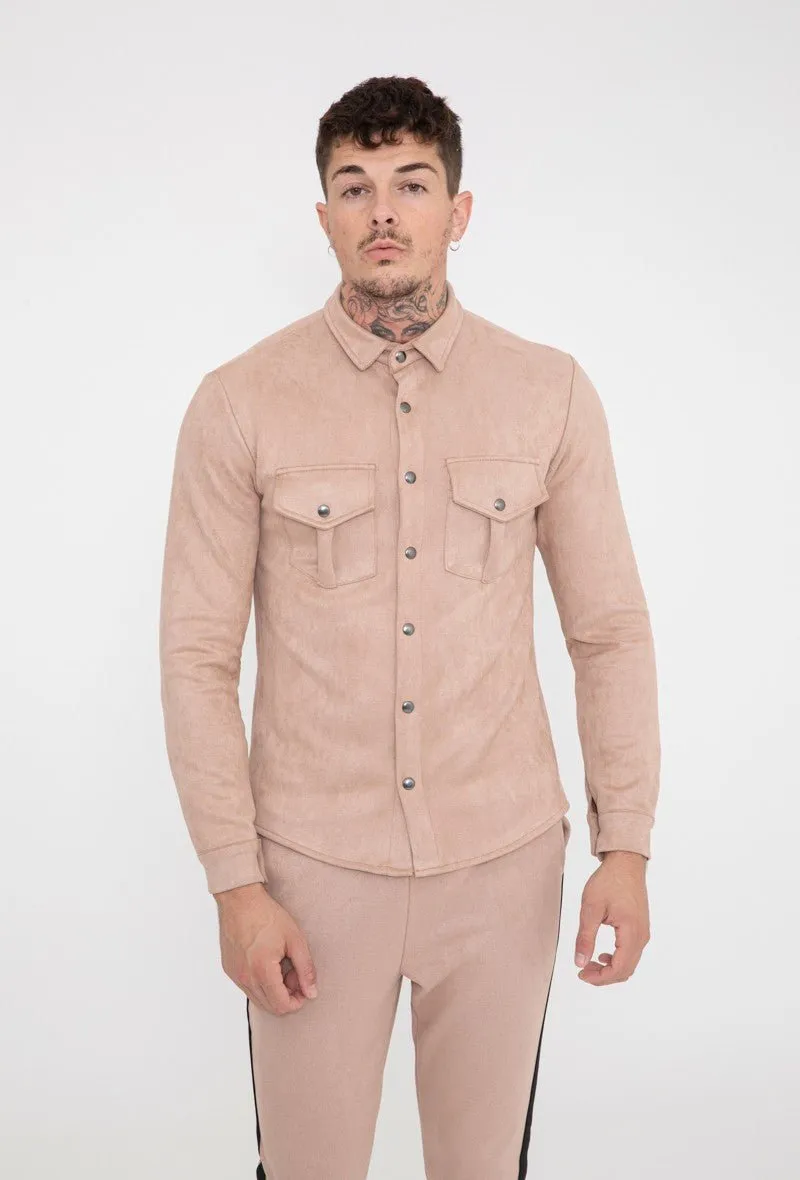 Chemise simili daim