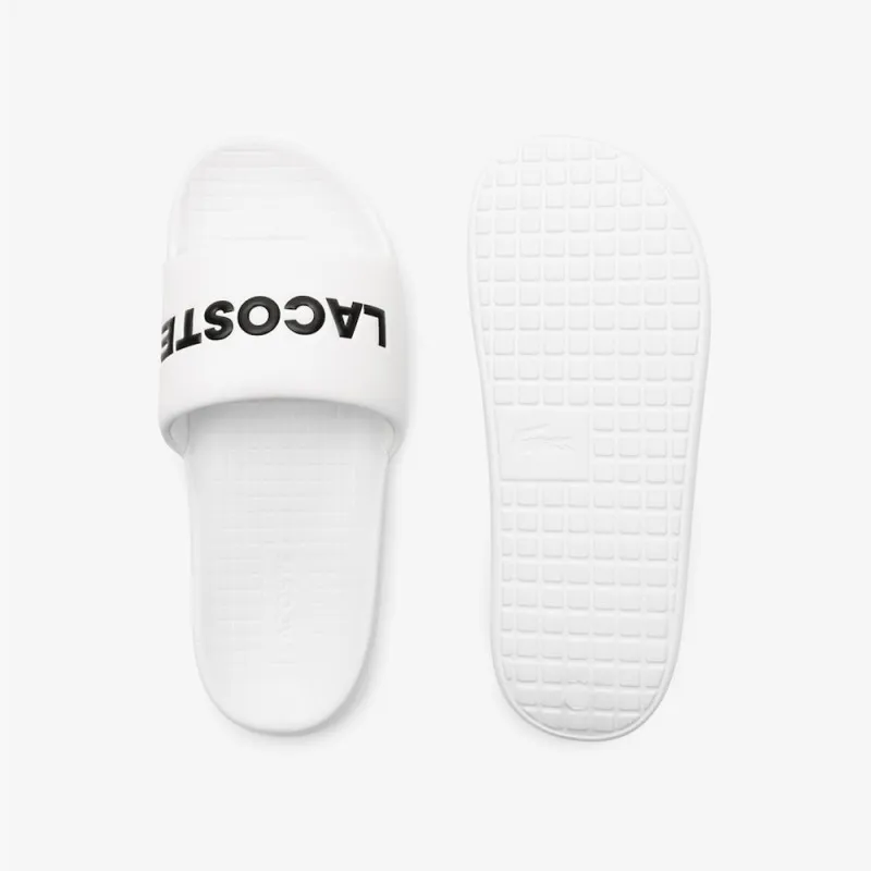 CLAQUETTES LACOSTE SERVE SLIDE 1.0 BLANCHES