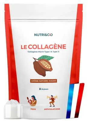 Collagène Marin - Peau et Santé des Articulations - Goût Cacao - 190 grammes