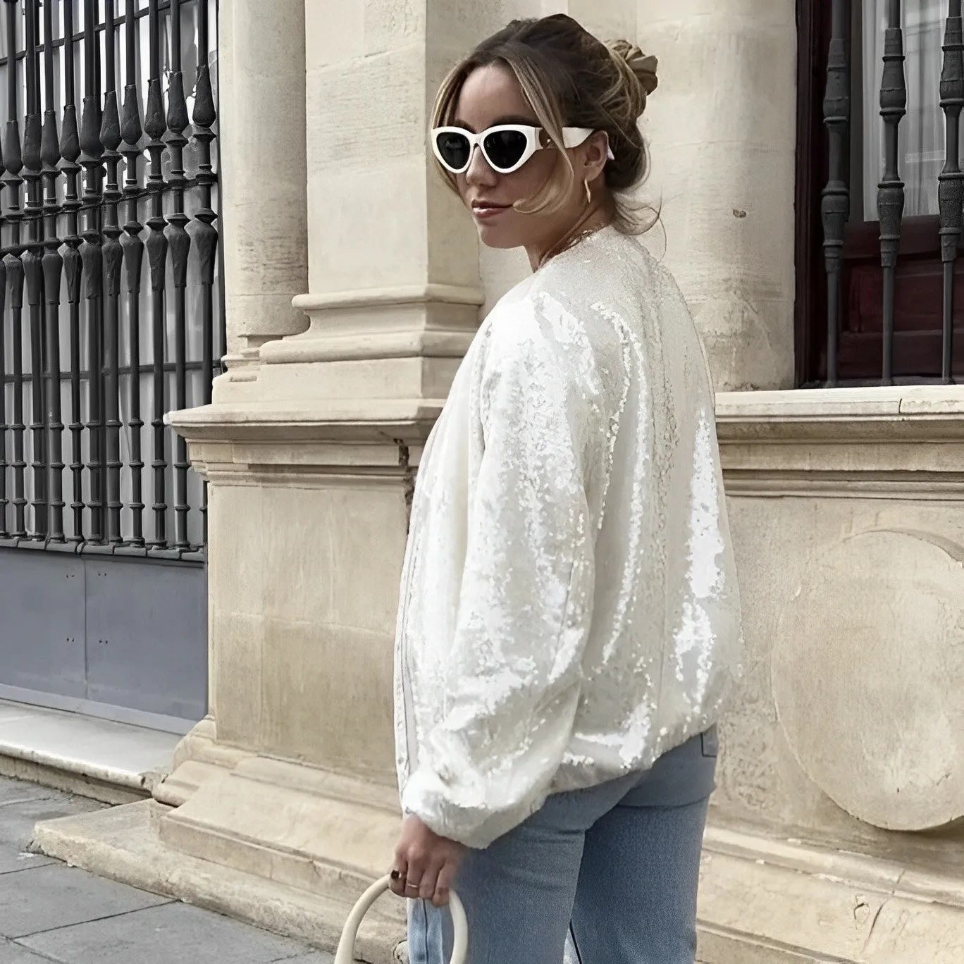 Colleen - Veste élégante et décontractée ornée de sequins