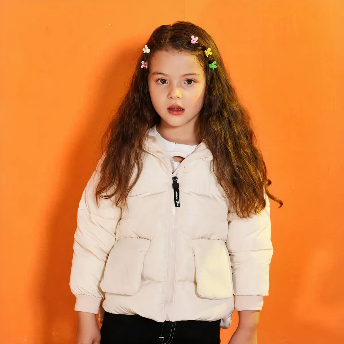 Doudoune d'hiver en duvet de coton pour enfant • 