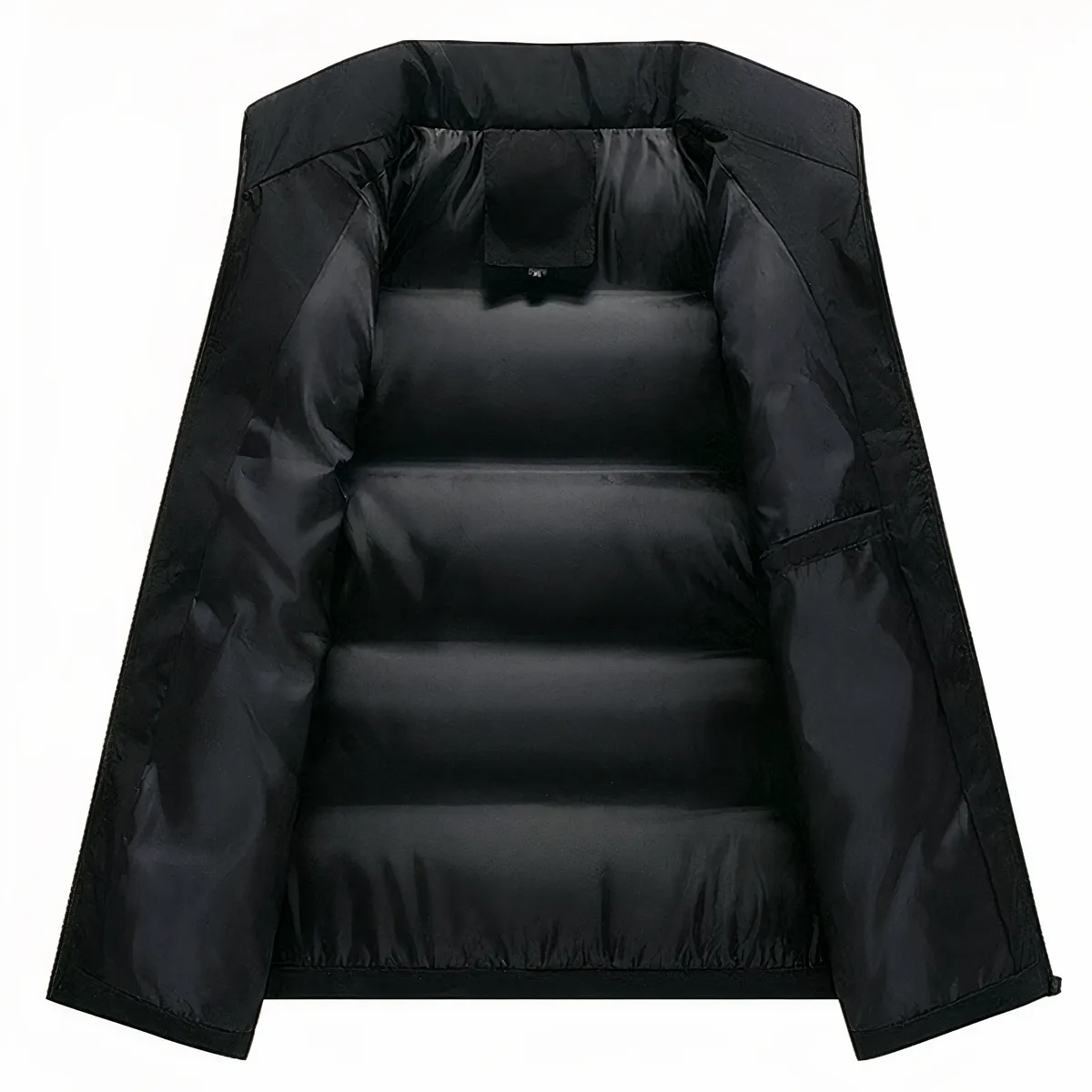 Doudoune noire chic sans manches pour homme • 