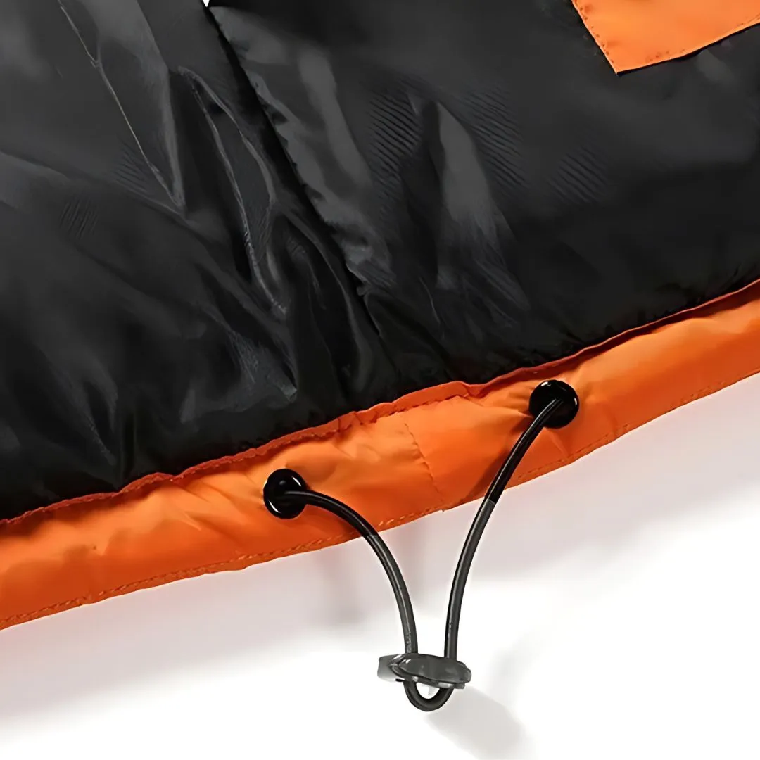 Doudoune orange sans manches pour homme • 