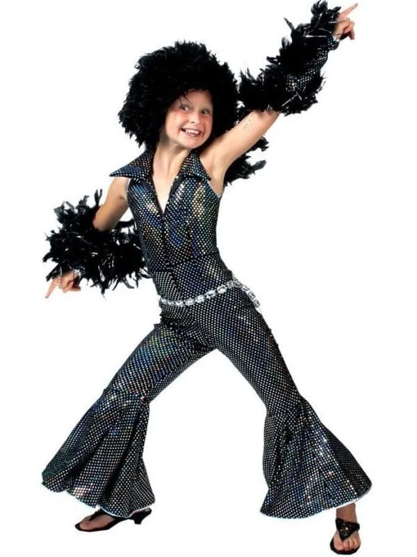 Déguisement Disco Fille pailleté