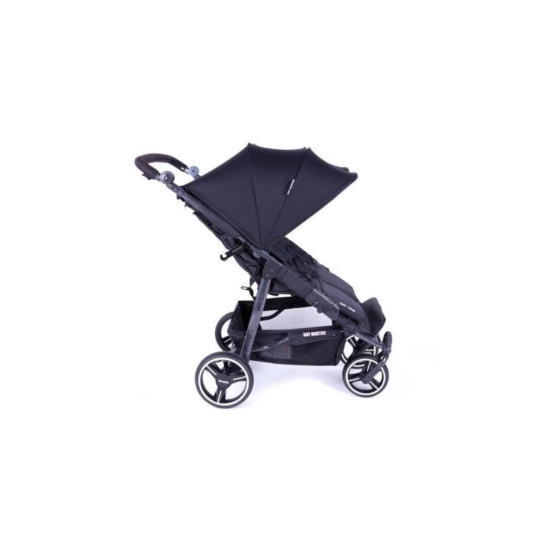 Easy Twin 3S Light Poussette Double Réversible + Habillage Pluie Baby Monsters