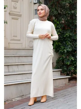 Ecru - Knit Dresses