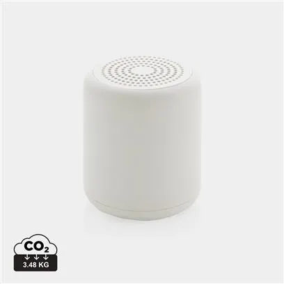Enceinte sans fil promotionnelle en plastique recyclé - 5W - BLANCA- Vertlapub