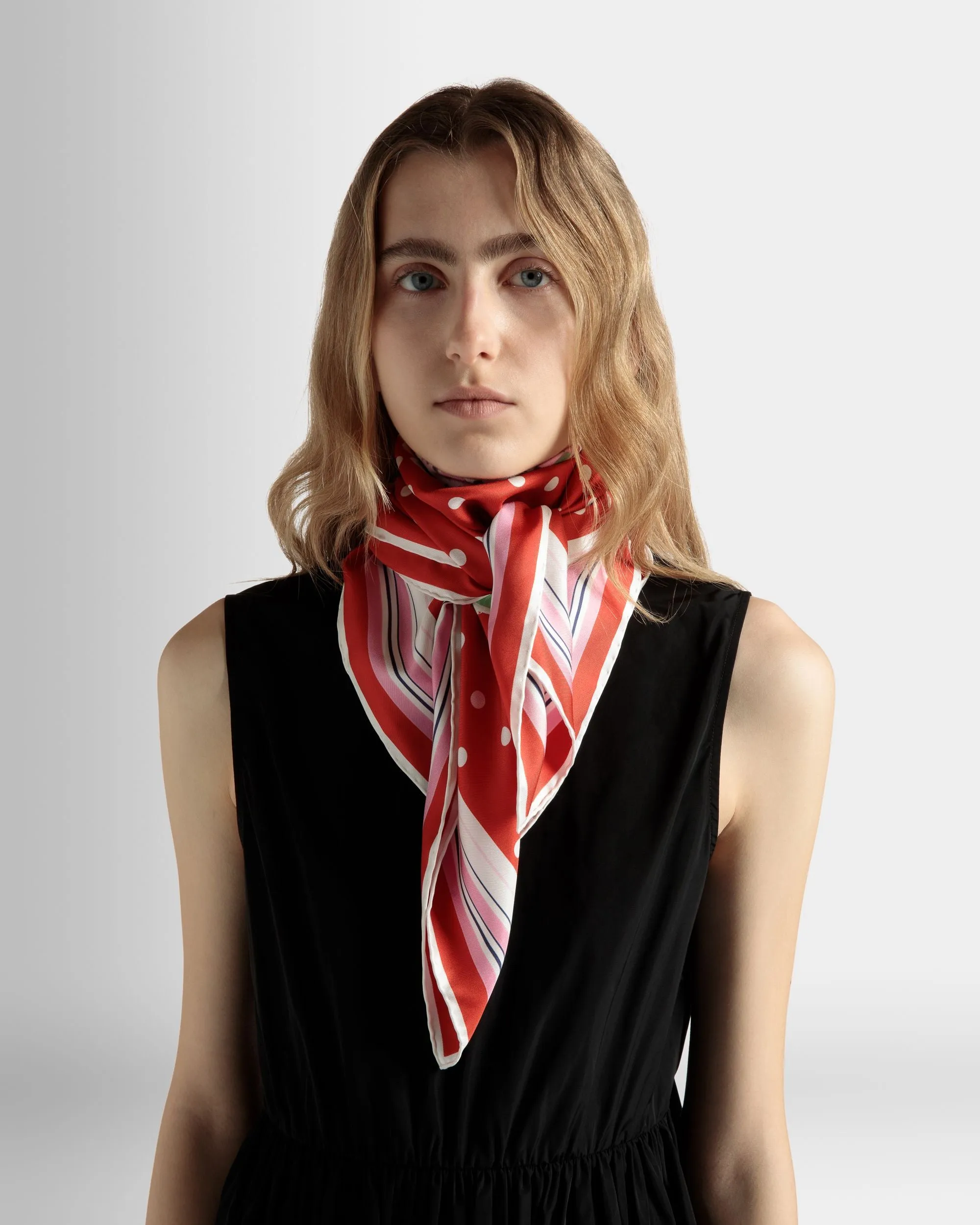 Foulard En Soie Imprimée Strawberry