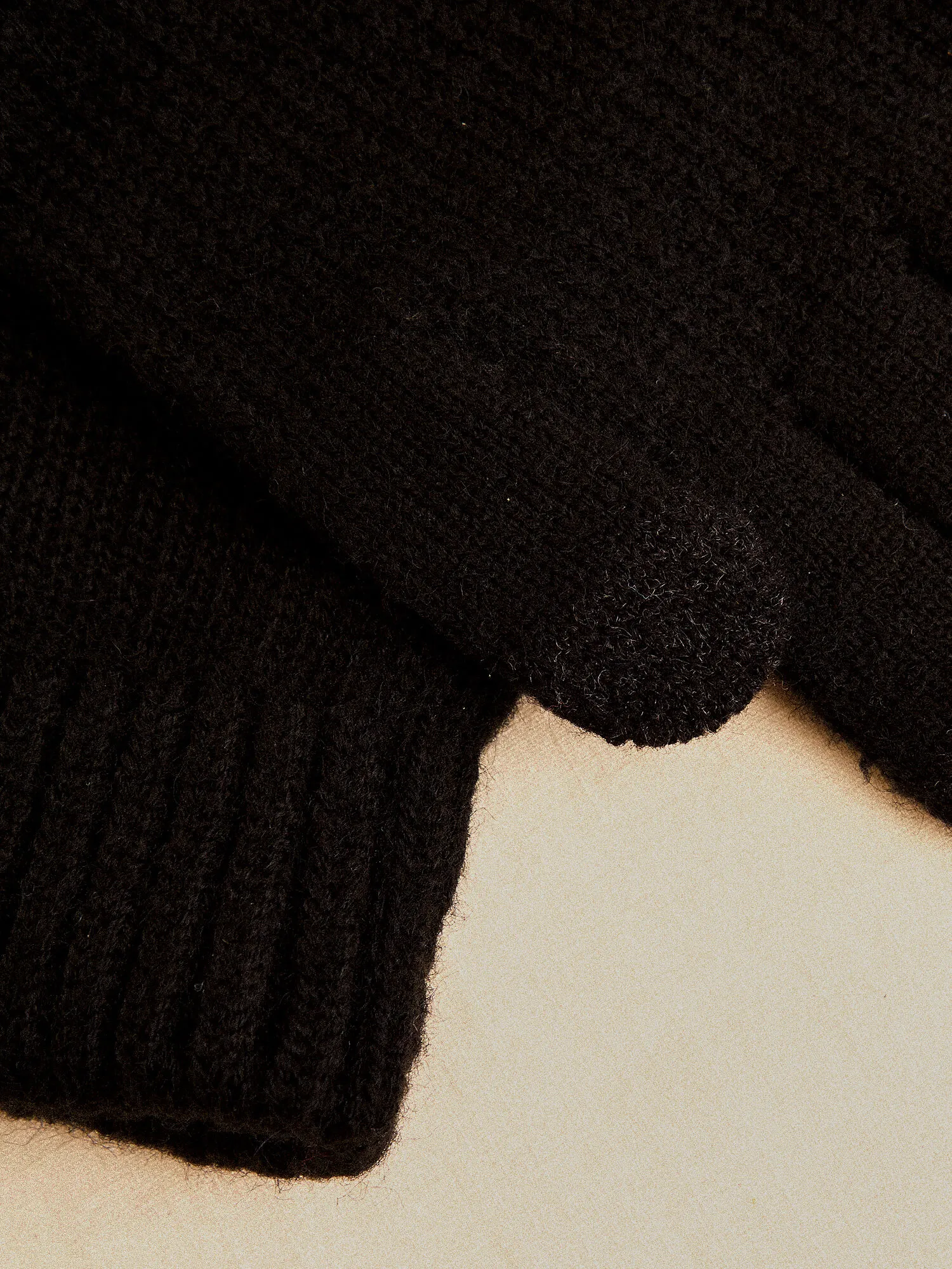 Gants Pour Écran Tactile En Tricot Côtelé Vêtements Apricot