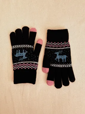 Gants Pour Écran Tactile Renne Vêtements Apricot