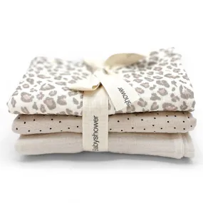 Lot de 3 Mini Langes - Soft Print