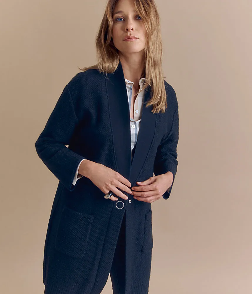 Manteau maille en laine Mérinos et alpaga NOWAY/84145/921