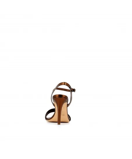 MELAN SANDALE CUIR BRONZE