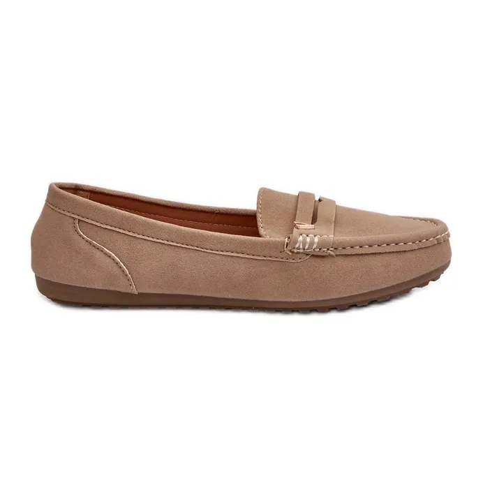 Mocassins Iramarie beiges classiques pour femmes