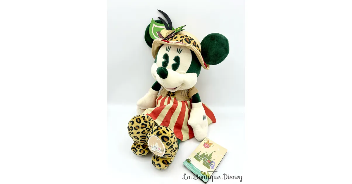 Peluche Minnie Mouse The Main Attraction 11 sur 12 Jungle Cruise Disney Store 2020 Édition limitée 43 cm