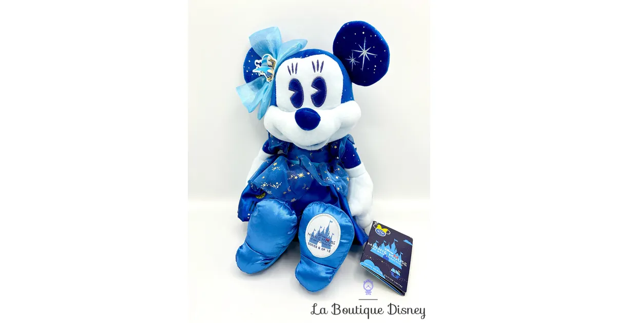 Peluche Minnie Mouse The Main Attraction 6 sur 12 Peter Pan's Flight Disney Store 2020 Édition limitée 43 cm