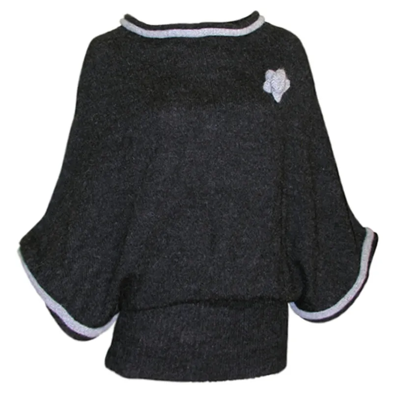 Poncho Vintage - Laine d'Alpaga