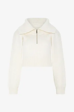 Pull côtelé raccourci épais La maille Risoul