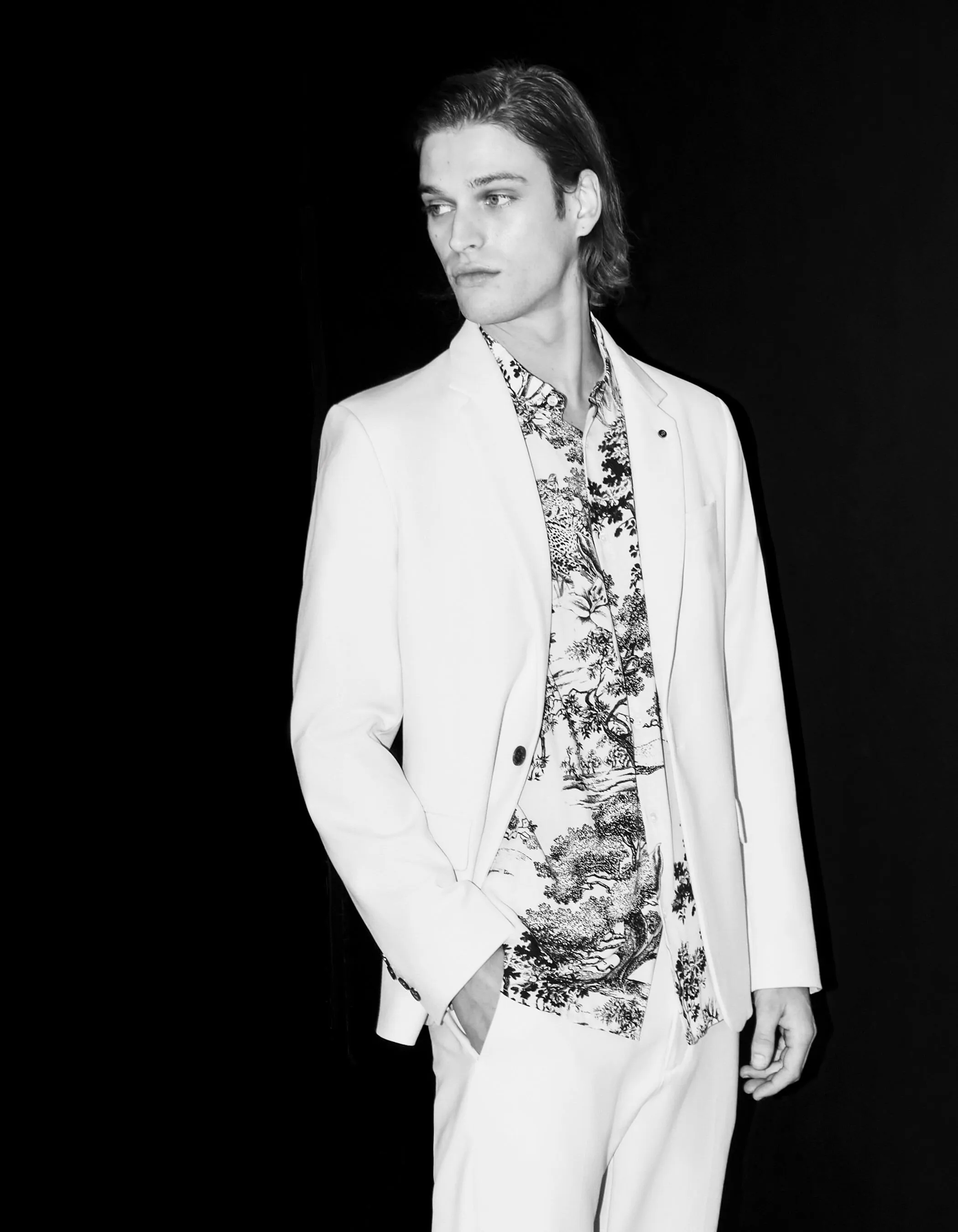 Pure Edition-Veste de costume craie Homme