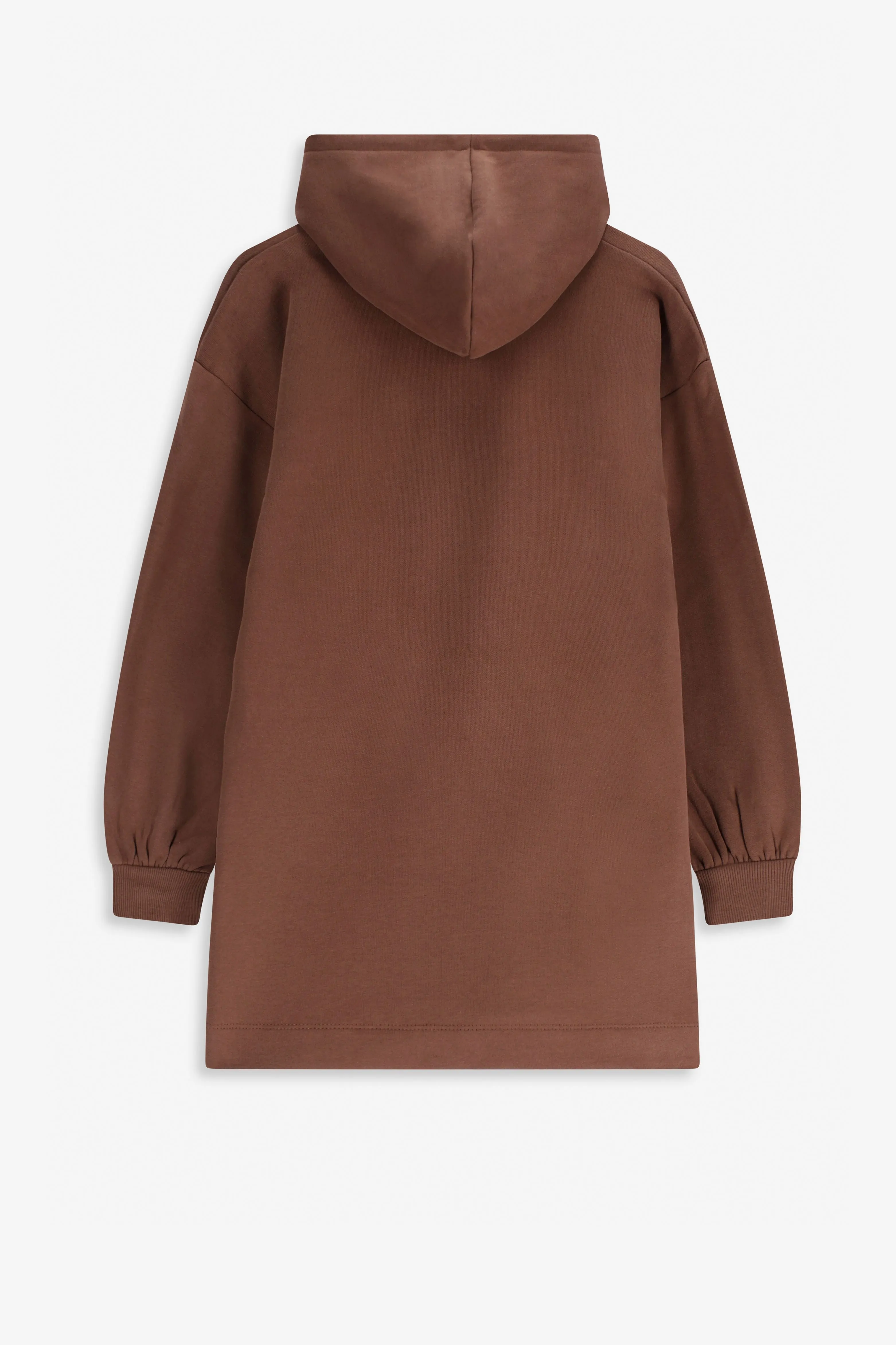 Robe sweat avec illustration - marron