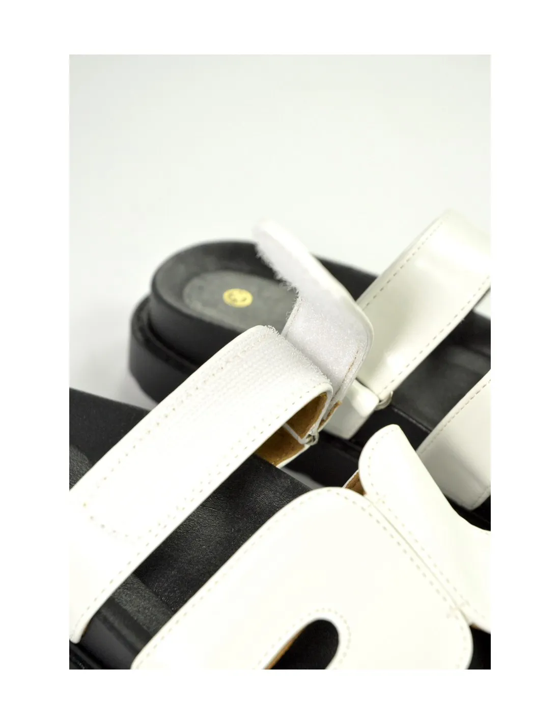 Sandale  plateforme- femme- blanc
