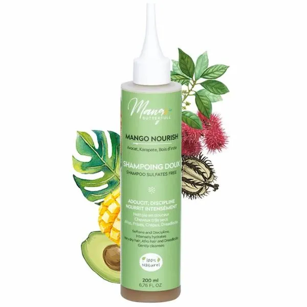 Shampoing doux 100% naturel NOURISH - Mango Butterfull