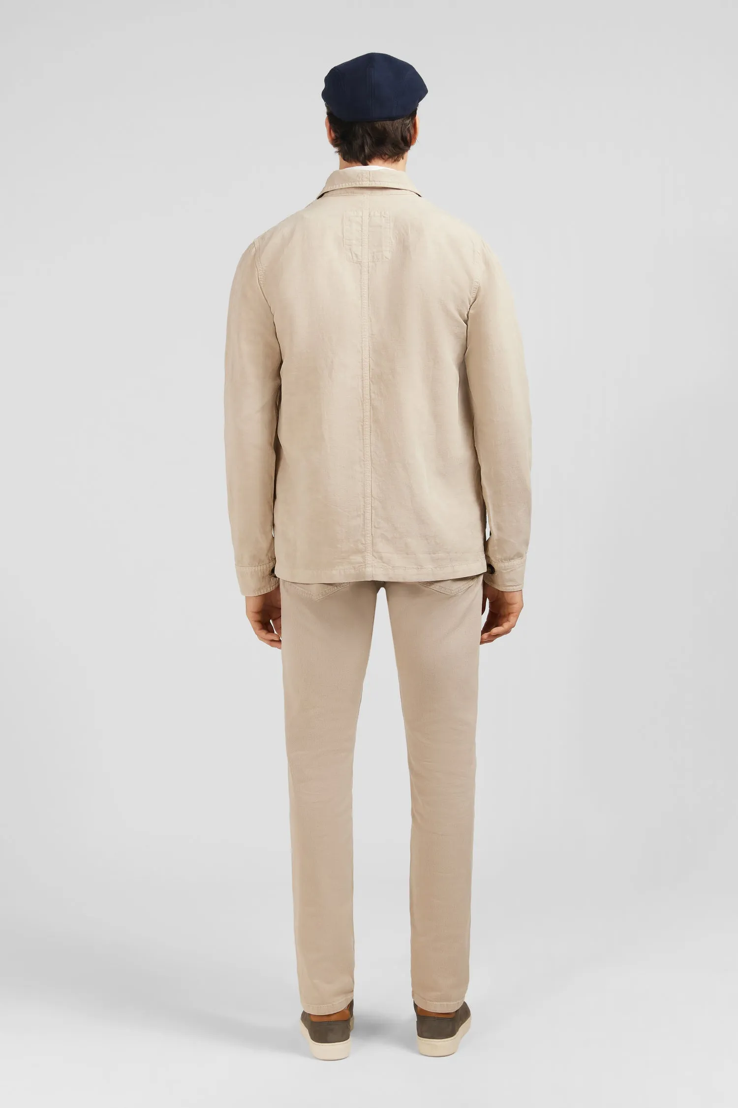 Surchemise beige unie