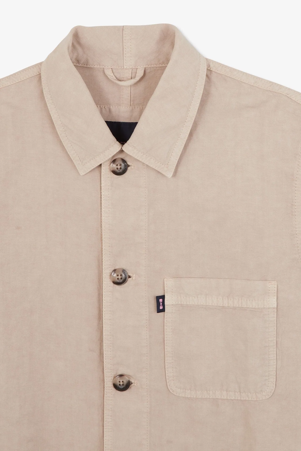 Surchemise beige unie