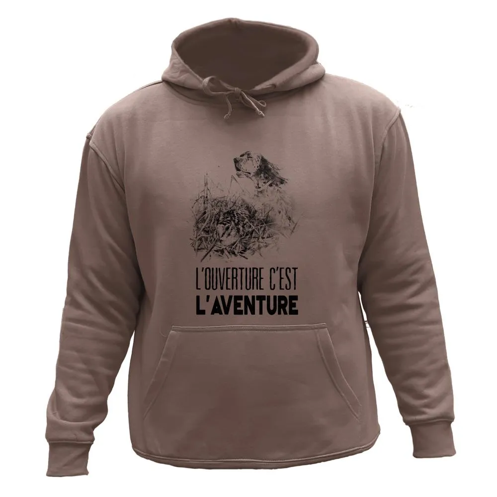 Sweat de chasse – L’ouverture c’est l’aventure Setter
