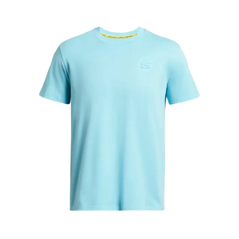 T-SHIRT STEPHEN CURRY EMBOSS UNDER ARMOUR BLEU CIEL